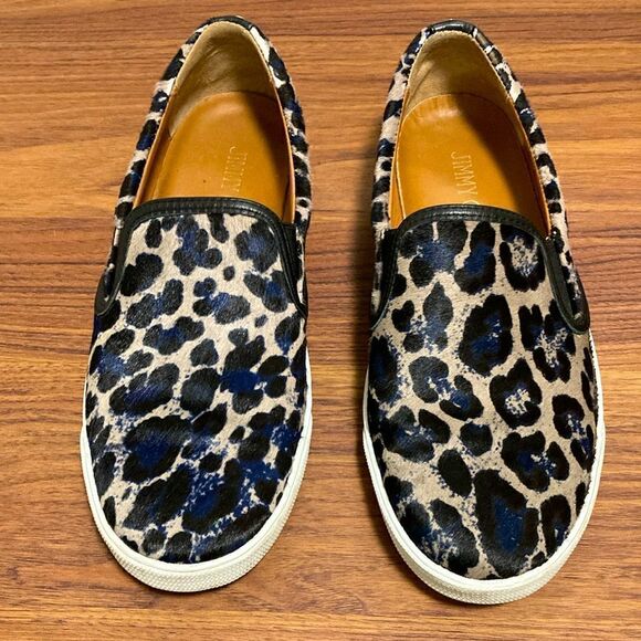Jimmy Choo Pony Hair Animal Print Slip On Sneakers. Size IT 38/US 8. - Picture 1 of 7